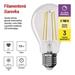 LED žiarovka Filament A60 / E27 / 7,5 W (75 W) / 1 055 lm / teplá biela