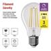 LED žiarovka Filament A60 / E27 / 7,5 W (75 W) / 1 055 lm / teplá biela