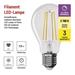 LED žiarovka Filament A60 / E27 / 7,5 W (75 W) / 1 055 lm / teplá biela