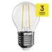 LED žiarovka Filament Mini Globe 1,8W E14 neutrálna biela