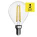 LED žiarovka Filament Mini Globe 3.4W E14 neutrálna biela