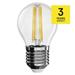 LED žiarovka Filament Mini Globe 3.4W E14 neutrálna biela