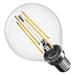 LED žiarovka Filament Mini Globe 6W E14 neutrálna biela