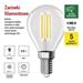 LED žiarovka Filament Mini Globe A CLASS/ E14 / 3,8 W (60 W) / 806 lm / Neutrálna biela