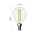 LED žiarovka Filament Mini Globe / E14 / 3,4 W (40 W) / 470 lm / Neutrálna biela