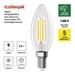 LED žiarovka Filament sviečka A CLASS/ E14 / 3,8 W (60 W) / 806 lm / neutrálna biela