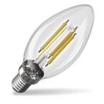 LED žiarovka Filament sviečka A CLASS/ E14 / 3,8 W (60 W) / 806 lm / neutrálna biela