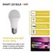 LED žiarovka GoSmart A60 / E27 / 11 W (75 W) / 1 050 lm / RGB / stmievateľná / Wi-Fi 8592920120156