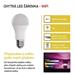 LED žiarovka GoSmart A60 / E27 / 11 W (75 W) / 1 050 lm / RGB / stmievateľná / Wi-Fi 8592920120156