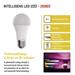 LED žiarovka GoSmart A60 / E27 / 11 W (75 W) / 1 050 lm / RGB / stmievateľná / Zigbee 8592920121108