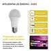 LED žiarovka GoSmart A60 / E27 / 11 W (75 W) / 1 050 lm / RGB / stmievateľná / Zigbee 8592920121108