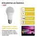 LED žiarovka GoSmart A60 / E27 / 9 W (60 W) / 806 lm / RGB / stmievateľná / Wi-Fi 8592920120125