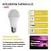 LED žiarovka GoSmart A60 / E27 / 9 W (60 W) / 806 lm / RGB / stmievateľná / Wi-Fi 8592920120125