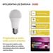 LED žiarovka GoSmart A60 / E27 / 9 W (60 W) / 806 lm / RGB / stmievateľná / Zigbee 8592920121078