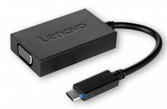 Lenovo kabel redukce USB-C to VGA Plus Power Adapter 4X90K86568