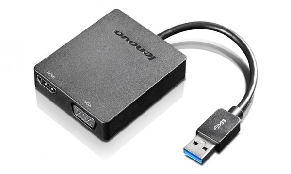 Lenovo kabel rozšiřující adaptér USB 3.0 na VGA/HDMI 4X90H20061