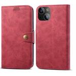 Lenuo Leather flipové pouzdro pro iPhone 14, červená 348341