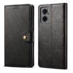 Lenuo Leather flipové pouzdro pro Xiaomi Redmi 10 5G, černá 348314