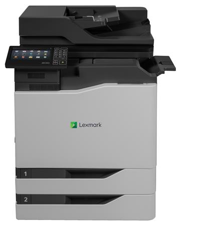Lexmark CX820dtfe color laser MFP, 50/50ppm, síť, duplex, dotykový LCD, DADF, fax, HDD + 2x zásobník + sešívačka 42K0022