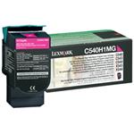 Lexmark originál toner C540H1MG, magenta, 2000str., return, high capacity, Lexmark C540, X543, X544