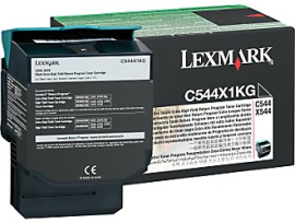 Lexmark originál toner C544X1KG, black, 6000str., return, extra high capacity, Lexmark X544x