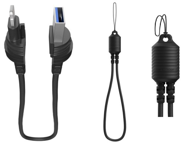 Lifeproof USB-A / Lightning kabel ve formě poutka - černý 78-51260