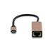 LMP adaptér USB-C to Gigabit Ethertnet - Gold Aluminium 7640113434038