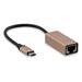 LMP adaptér USB-C to Gigabit Ethertnet - Gold Aluminium 7640113434038