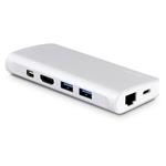 LMP USB-C Travel Dock 9 port - Silver Aluminium 18645