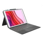 Logitech COMBO TOUCH pre iPad ( 10. gen.) - šedá - UK 920-011441