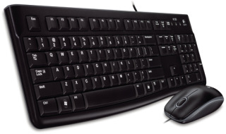 Logitech Desktop MK120 - Klávesnice a sada myši - USB - USA mezinárodní /EER 920-002563