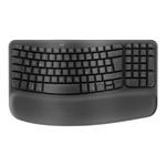 Logitech Ergo Series - Klávesnice - bezdrátový - 2.4 GHz, Bluetooth LE - QWERTY - US mezinárodní - 920-012304