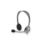 Logitech Headset Stereo H111/ drátová sluchátka + mikrofon/ 3,5 mm jack/ šedá 981-000593