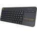 Logitech® K400 Plus Wireless Touch Keyboard - DARK - US INT'L - 2.4GHZ - N/A - INTNL 920-007145