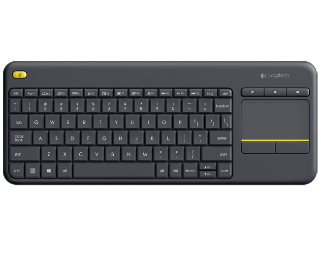 Logitech® K400 Plus Wireless Touch Keyboard - DARK - US INT'L - 2.4GHZ - N/A - INTNL 920-007145