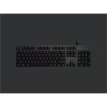 Logitech klávesnice Gaming G512, RGB, GX Red (lineární), US - černá 920-009370