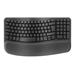 Logitech klávesnice Wave keys - bezdrátová/bluetooth/ergonomická/CZ/SK - grafitová 920-012307