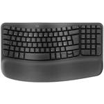 Logitech klávesnice Wave keys - bezdrátová/bluetooth/ergonomická/CZ/SK - grafitová 920-012307