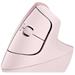 Logitech® Lift Vertical Ergonomic Mouse - ROSE/DARK ROSE - EMEA 910-006478