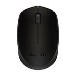 Logitech Myš B170, 1000DPI, 2.4 [GHz], optická, 3tl., 1 koliesko, bezdrôtová, čierna, 1 ks AA, mini 910-004798