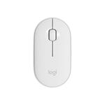 Logitech myš Pebble M350/ bezdrátová/ 3 tlačítka/ 1000dpi/ Bluetooth/ USB/ bílá 910-005716