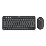 Logitech Pebble 2 Combo for Mac - Klávesnice a sada myši - bezdrátový - Bluetooth LE - QWERTY - US 920-012244