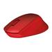 Logitech Počítačová myš M330 Silent Plus, červená 910-004911