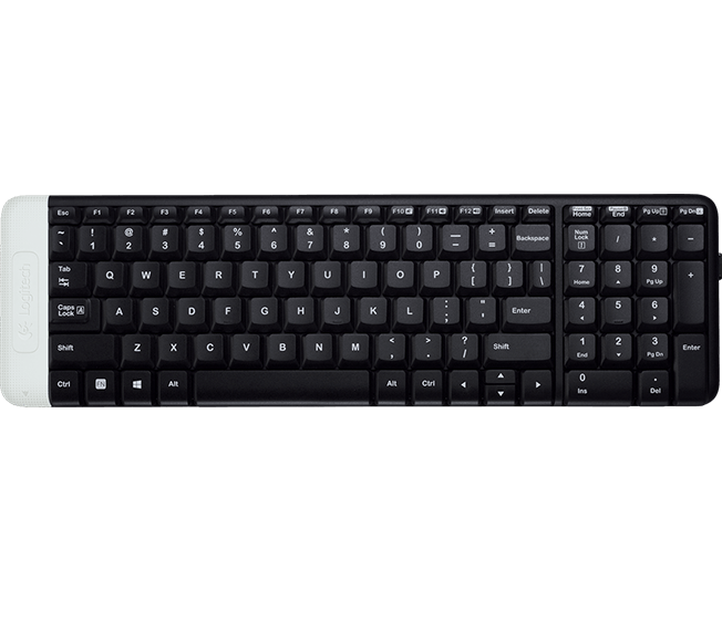 Logitech Wireless Keyboard K230 - Klávesnice - bezdrátový - 2.4 GHz - EER - světle šedá 920-003347