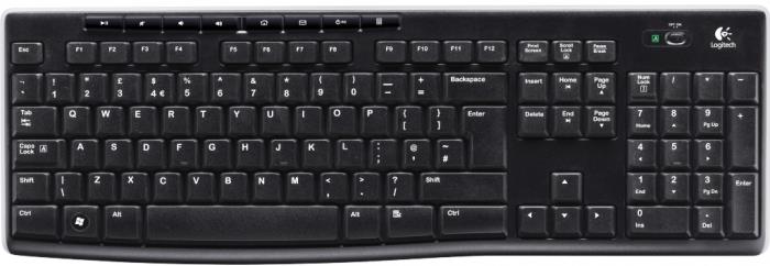 Logitech Wireless Keyboard K270 - Klávesnice - bezdrátový - 2.4 GHz - EER 920-003738