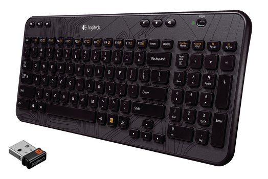 Logitech Wireless Keyboard K360 - Klávesnice - bezdrátový - 2.4 GHz - polština/maďarština/turečtina 920-003094