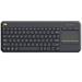 Logitech® Wireless Touch Keyboard K400 Plus Black , UK layout 920-007143