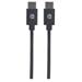 MANHATTAN Hi-Speed USB-C kábel, Type-C Male to Type-C Male, 0,5 m, čierny