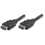 Manhattan kábel, AV, HDMI /w Ethernet(1.4), M/M, 10m, čierny, plast 323246