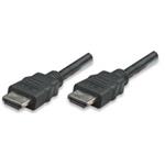 Manhattan kábel, AV, HDMI /w Ethernet(1.4), M/M, 3m, čierny, plast 323222